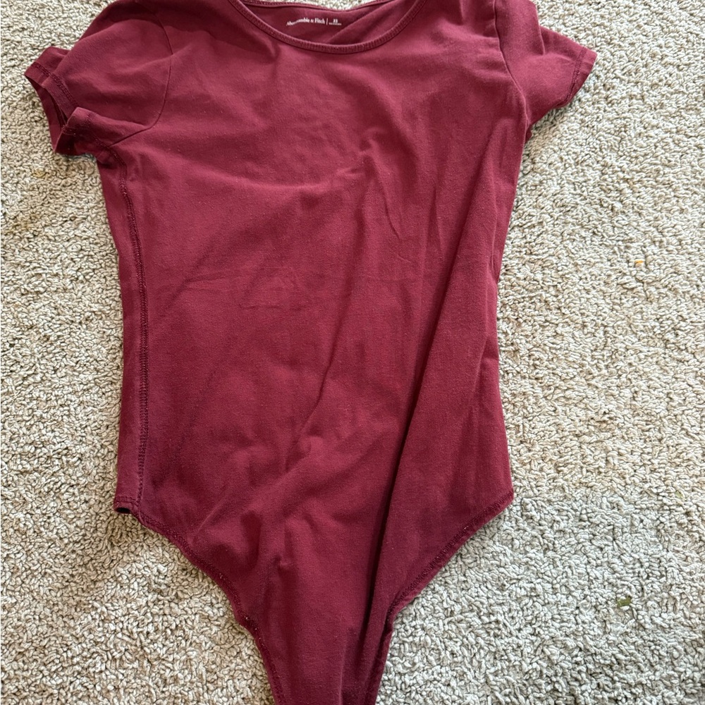 Abercrombie & Fitch Maroon Bodysuit